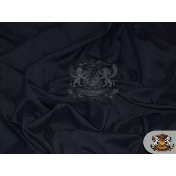 Poly Poplin Solid Fabric BLACK / 120" Wide / Sold by the yard RHT