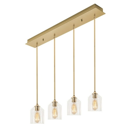 

Afx Wmmp06mblnr4 William 4 Light 36 Wide Linear Pendant - Brass