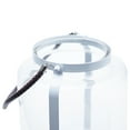 thumbnail image 6 of Northlight Glass Pillar Candle Lantern with Metal Frame - 17" - White, 6 of 7