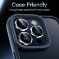 thumbnail image 7 of JETech Camera Lens Protector for iPhone 15 Pro 6.1-Inch and iPhone 15 Pro Max 6.7-Inch, 9H Tempered Glass Metal Individual Ring Cover, HD Clear, 3-Pack (Blue), 7 of 7