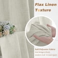 thumbnail image 3 of Patin Natural Curtains 2 Panels 42 x 54 Inch, Soft Light Filtering Faux Linen Textured Farmhouse Bedroom Curtains, Rod Pocket Airy Drapes for Living Room, 3 of 10
