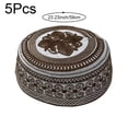 thumbnail image 2 of Jiibva 5Pcs Cotton Embroidery Men's Cultural Hat Traditional Seasonal Ceremonial Hats Men Headscarf cap Headware Winter, 2 of 7
