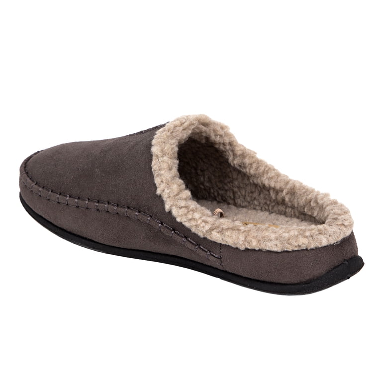 Deer Stags Nordic Microsuede Faux Fur Slipperooz Indoor Outdoor Slipper Unisex Deer Stags Nordic Unisex Slipper in Black – DeerStags main image 2