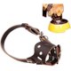 thumbnail image 1 of Bozal Antimordeduras Ajustable Talla M Bozal De Perro De Cuero Marrón Transpirable Para Morder Y Ladrar, 1 of 4