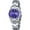 Blue, variant on QJUHUNG Women's Watches Luminous Waterproof Calendar Ladies Stainless Steel Dress Quartz Wrist Watch (White)