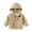 Khaki, variant on QUDDERR Kids Baby Windbreaker Jacket for Boys Zip Hooded Raincoat Toddler Thickened Cartoon Trench Outerwear for Fall Winter for 2-7 Years
