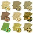 thumbnail image 2 of 10Pcs 19.7x19.7 inch Quilting Cotton Fabric Squares Quilting Supplies Multi-Color Design Printed Sunflower Fabric for DIY(Sunflower), 2 of 6