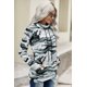 thumbnail image 2 of ABPHQTO Sudadera de cuello vuelto de camuflaje blanca para mujer, 2 of 5