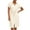 Cream, variant on OHHSHEEN Summer Dresses for Women 2025 – Button Down Shirt Dress with Belt, Casual Knee Length Short Sleeve Midi Dress with Pocket