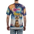 thumbnail image 5 of Happy New Year with Abyssinian Fireworks Holiday Xmas Winter 2025 All Over Print 3D Shirt Unisex Merch Cat Lover Kitten Owner Gifts - 00025, 5 of 6