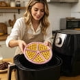 thumbnail image 5 of Flexible Silicone Maker Baking Tray, Reusable Baking Tray, Round Non-Stick Waffle Tray For Cake Chocolate Craft Candy Household Oven Muffin Cake Mold Baking, Easy To Clean,Diameter 6.9", 5 of 7