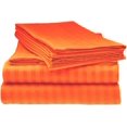 thumbnail image 2 of 400 Thread Count 100% Egyptian Cotton Sleeper Sofa Bed Sheet Set Stripe with 4 -PCS Fitted Straps, 2 of 5