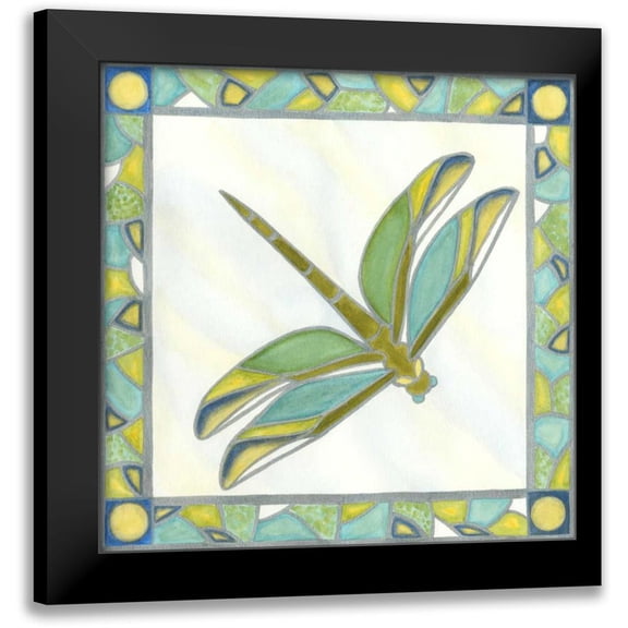 Lam, Vanna 12x12 Black Modern Framed Museum Art Print Titled - Mini Luminous Dragonfly I