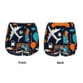 thumbnail image 3 of Pofeuu Creative Transport Print Women's Athletic Shorts Running Workout Shorts Tummy Control Quick Dry Gym Shorts with Pockets Double layer sports shorts-XX-Large, 3 of 7