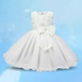 thumbnail image 2 of Weebloom Girls Spring Dresses,Rose Party Kids Puff Sleeve Evening Gown Performance Toddler Baby Girl Dresses,2-3 Years, 2 of 3