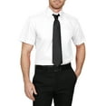 thumbnail image 4 of J. METHOD Men's Classic Regular Fit Button Down Short Sleeve Solid Color Dress Shirts S-5XL, 4 of 5