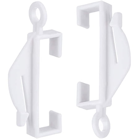 50 Pièces Crochets De Rideaux Réglables En Plastique - Supports Solides Pour Rideaux De Fenêtre Et Porte