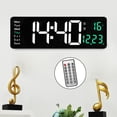 thumbnail image 3 of Reloj de pared digital Sunnimix LED 15 USB control remoto Verde, 3 of 8