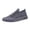 Gray, variant on Men's Slip On Fly Knit Casual Sneakers No Tie Breathable Lightweight Platform Walking Shoes Green 39