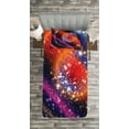 thumbnail image 3 of Ambesonne Space Quilted Bedspread Set 2 Pcs, Apocalyptic Cosmos Sky, Twin Size, Multicolor, 3 of 3