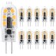 thumbnail image 1 of Bombillas LED HengBo G4, 12 V, 1,5 W, luz blanca cálida, 3000 K (paquete de 10), 1 of 7