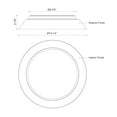 thumbnail image 2 of FM43414-WH/GD-Kuzco Lighting-Jasper - 17W LED Flush Mount-2.88 Inches Tall and 14.25 Inches Wide-White/Gold Finish, 2 of 2