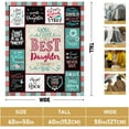 thumbnail image 5 of Daughter Gift from Mom Dad, Birthday Gifts for Daughter Adult, Daughter Gifts from Mothers for Birthday, Graduation Gifts for Daughter, to My Daughter Throw Blanket 60 x 50 Inch, 5 of 6