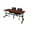 Cherry / Black, variant on Romig Axis-Pro 48 x 24 in. Flip-Top Training Nesting Table- Cherry, 2 M Stack Chairs- Grey