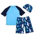 thumbnail image 4 of Ccpelsie Toddlers and Boys' 2-Piece Swimsuit Trunk Rashguard Set Swimwear Bathing Suit Sunsuit Swim Shirt(Navy,18-24 Months), 4 of 9