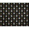 thumbnail image 4 of oneOone Polyester Lycra Black Fabric Snowman & Tree Sewing Material Print Fabric By The Yard 56 Inch Wide, 4 of 4