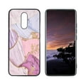 thumbnail image 1 of Compatible with LG X4 Phone Case, Marble-Pink-Purple-Blue-Blush1 Case Men Women, Flexible Silicone Shockproof Case for LG X4, 1 of 1