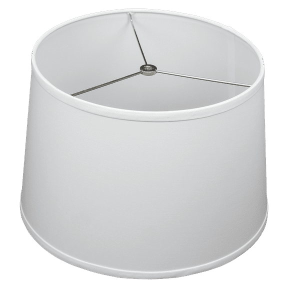 Fenchel Shades | 13" Top Diameter x 15" Bottom Diameter x 10 Slant, (Washer/Spider Attachment) Empire Lamp Shade - (Linen White)