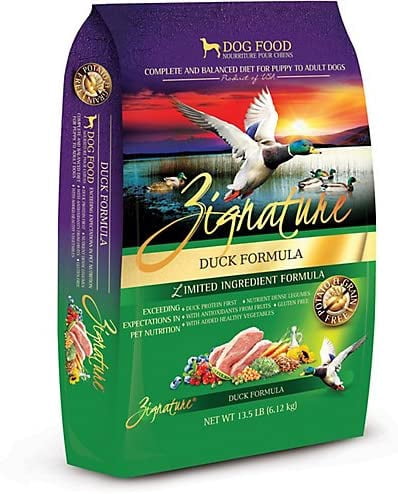 zignature dog food walmart