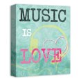 thumbnail image 2 of Creative Products Music Is Love Headphones 11x14 Canvas Wall Art, 2 of 5