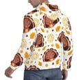 thumbnail image 3 of Bingfone Fall Turkey Men'S Drawstring Hoodie Long Sleeve Pocket Sweatshirts-Small, 3 of 9