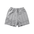 thumbnail image 4 of Afdoent Shorts For Women Solid Color Lightweight Shorts For Everyday Casual With Elastic Waist Summer Vacation Going Out, 4 of 5