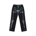 thumbnail image 1 of Pantalones de chándal a rayas con cinta para hombre y mujer, pantalón informal con bordado de mariposa Multicolor de alta calidad, a la moda, con cordón, 1 of 3