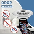 thumbnail image 4 of Colador y tapón para desagüe de fregadero de cocina tgosomt, 2 unidades, acero inoxidable, 4 of 6