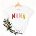 thumbnail image 2 of Camiseta Penkiiy Mama Mujer Carta Mama Impreso Camiseta Día de la Madre Manga Corta Tops S Blanco, 2 of 5