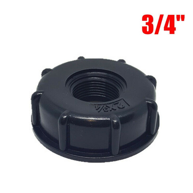 1/2" 3/4" 1" Tank Connection Black IBC Adapter Water Tote Hose 60mm Connect 