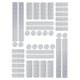 thumbnail image 1 of Pegatinas Reflectantes Cinta Reflectante para Bicicleta Calcomanías Reflectantes para Bicicleta Calcomanías Reflectantes para Motocicletas, Cascos, Cochecitos, Sillas de Ruedas 42 Piezas, 1 of 5