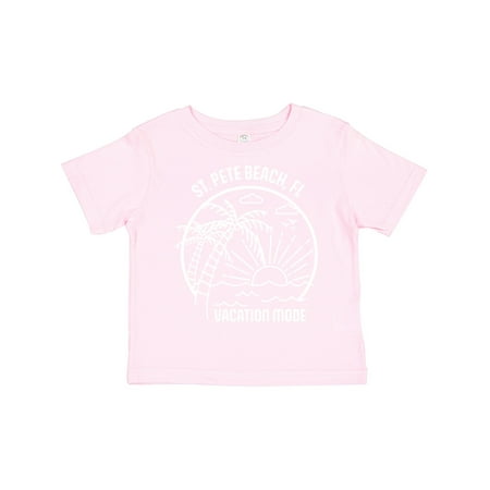 

Inktastic Summer Vacation Mode St. Pete Beach Florida Gift Toddler Boy or Toddler Girl T-Shirt