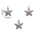 thumbnail image 4 of EWASWON Christmas Tree Ornaments Set - White Foam Hanging Decorations with Stars, Cute Lightweight Reusable Christmas Decor for Tree & Wreath, 4 of 6