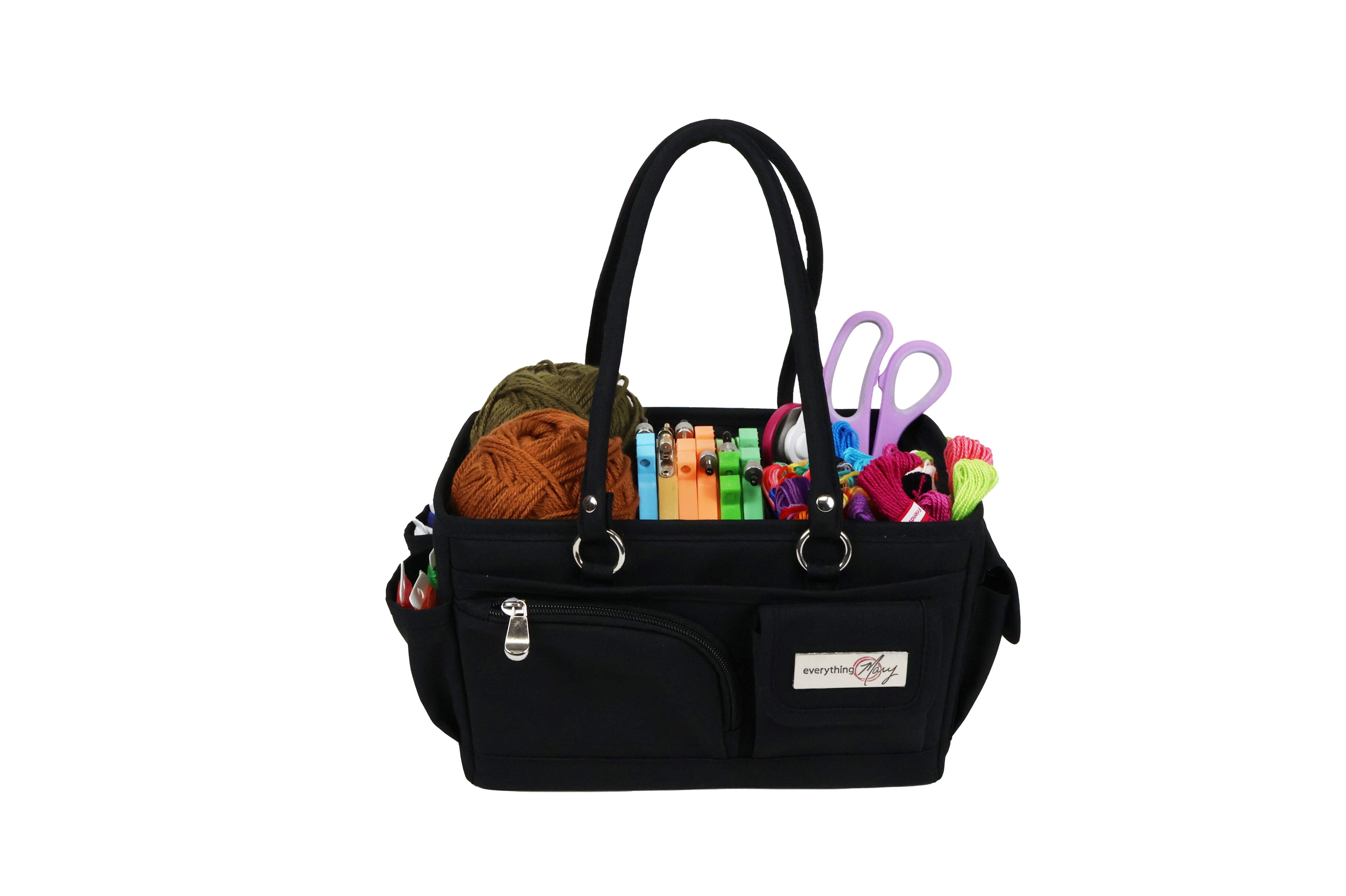 Everything Mary Collapsible Store & Tote Organizer with Handles – Multipurpose Storage for Diapers, Snacks, Crafts, Toys, Office Supplies & Everyday Essentials
