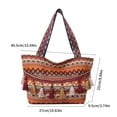 thumbnail image 3 of FENOHREFE Ethnic Fashion Women Handbag Versatile Bag Casual & Trendy Handbag with Spacious Interior for Everyday Use, 3 of 8