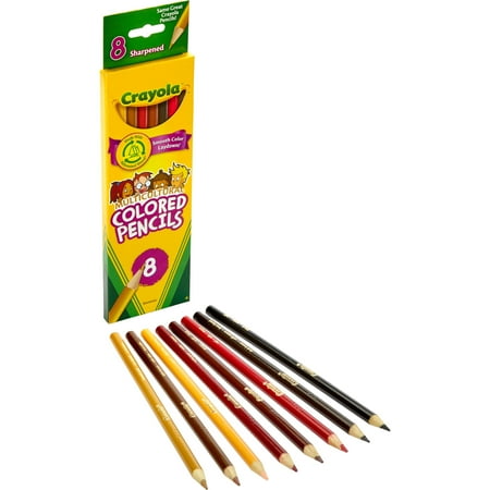 - Crayola, CYO684208, Multicultural Color Pencils, 8 / Set