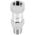 thumbnail image 3 of Pressure Washer Swivel, 3/8 Inch NPT Male Thread Fitting, 4500 PSI, for Pressure Washer (Stainless Steel),1 x 3/8 Inch NPT Male Thread Fitting,silver, 3 of 10