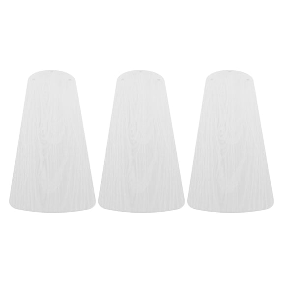 BESTYASH 3-Pack White Ceiling Fan Blades Replacement Set, Plastic with Weather-Resistant Finish for Indoor Home Use
