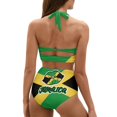 thumbnail image 5 of SEANATIVE Bathing Suit for Women Tummy Control Elastic Womens Swimwear Tankini Size M Jamaica Flag Kiss Lips Sexy Swimsuits for Women High Waisted, 5 of 5