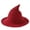 Burgundy, variant on Jdlsppl Women's Hat Halloween Outfit Hat Wizard Cap Witch Warm Fall Witches Casual Acrylic Dance Fashion Witch Hat Navy One Size